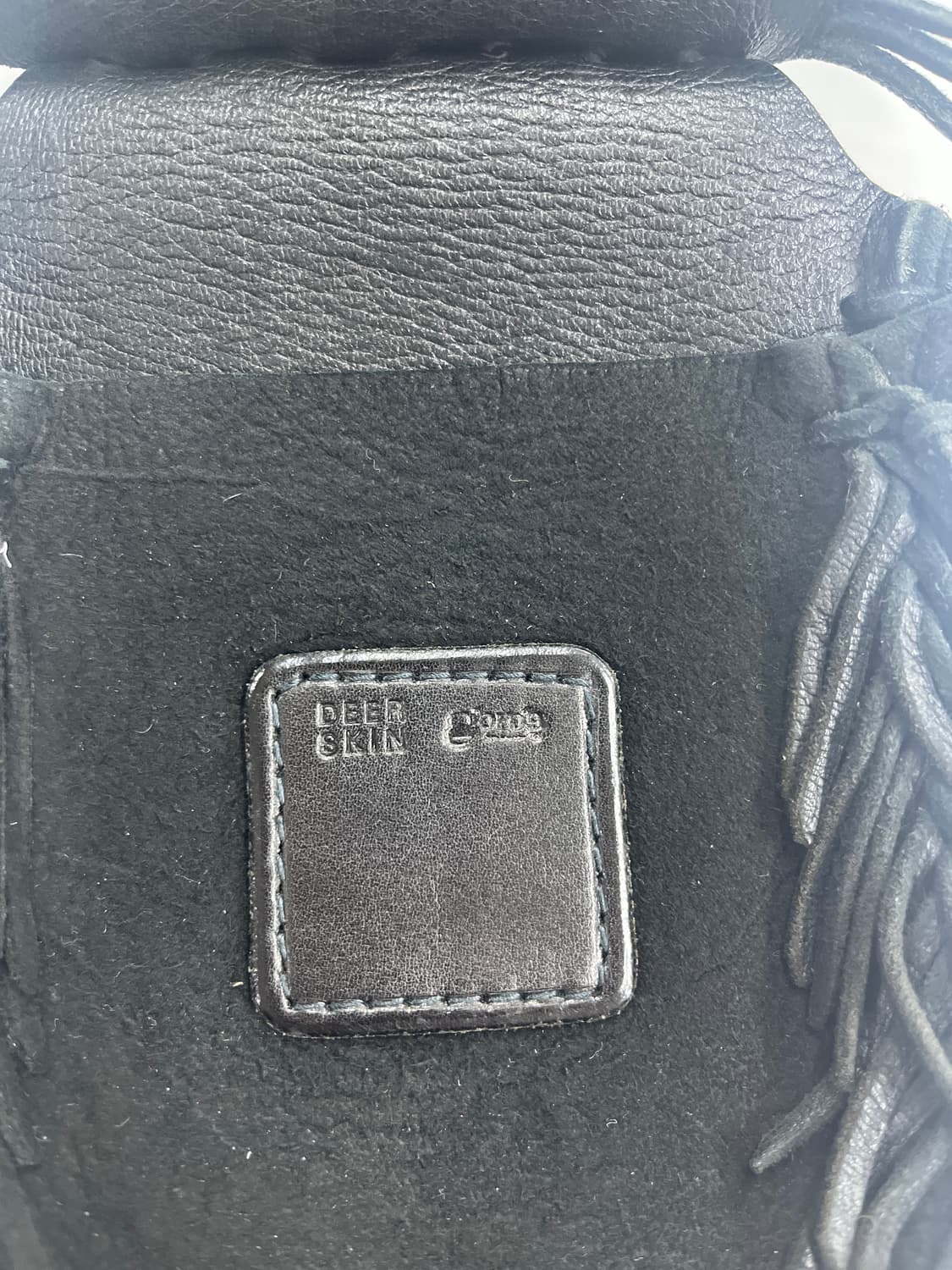 GOROS 고로스 블랙 스웨이드 플라워콘초 웨이스트백 상품이미지5