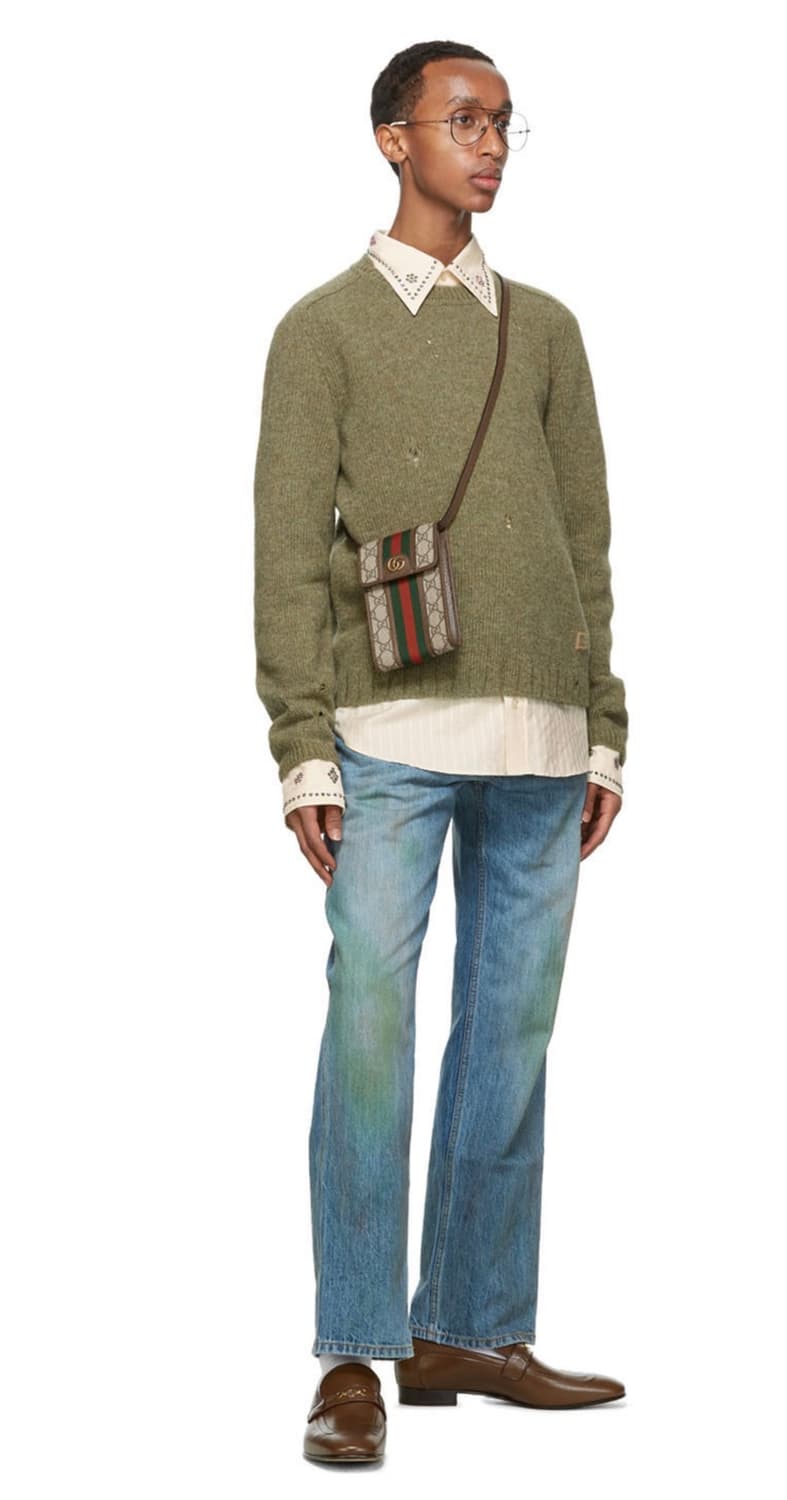 구찌 그래스 스테인드 카펜터 데님 상품이미지6