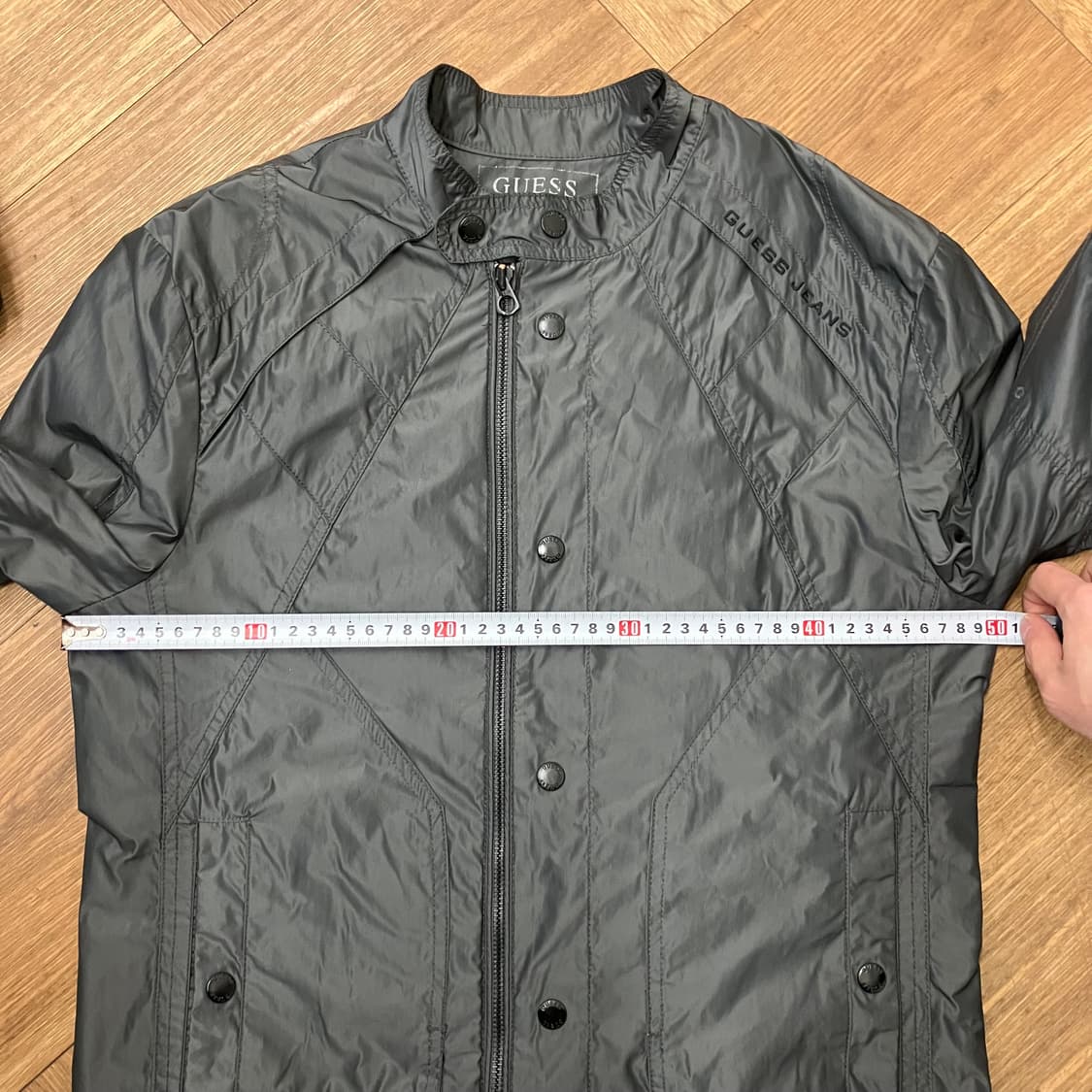 N249 게스 디테일절개 나일론 바이커 자켓 상품이미지7