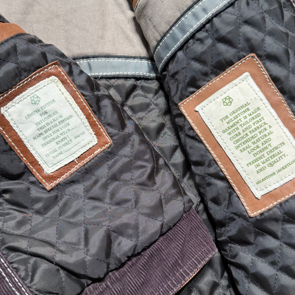 마일스톤 램스킨 나파가죽 카페레이서 자켓 L 양가죽 상품이미지4