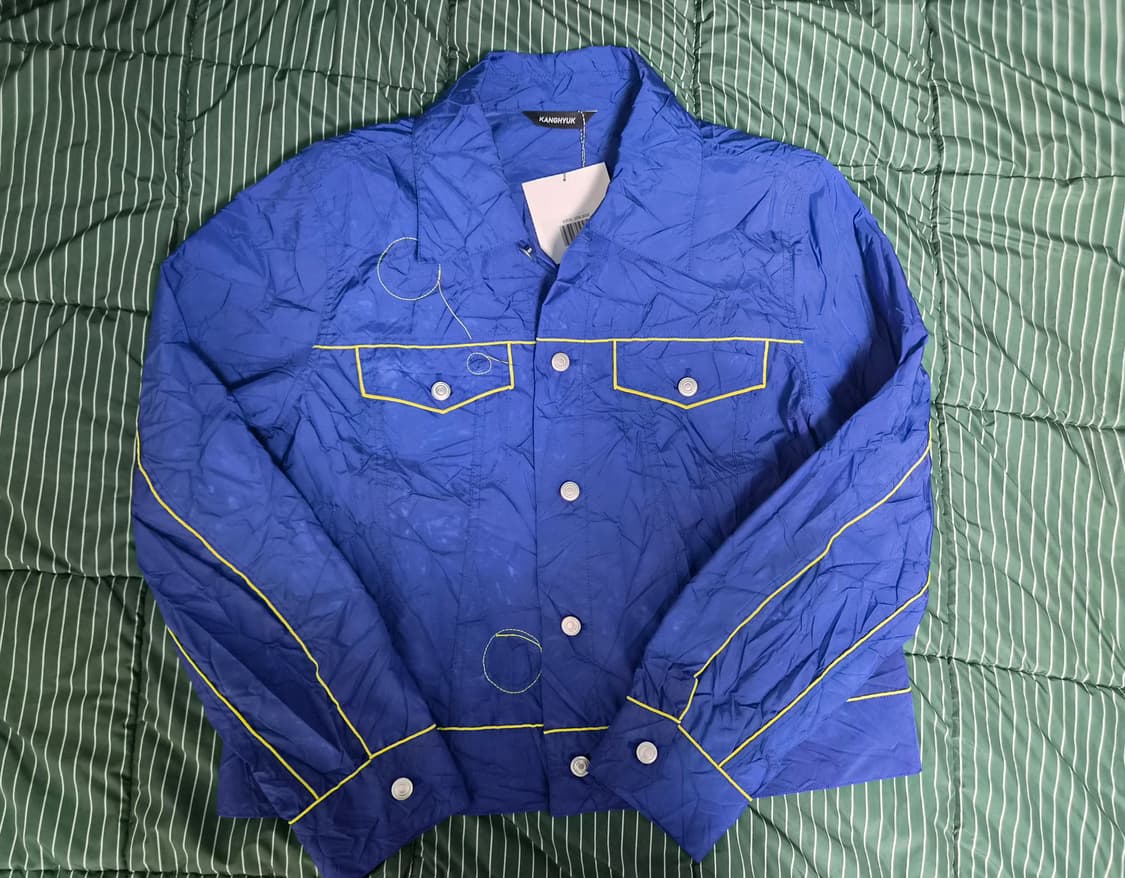 [L] 강혁 에어백 블루 트러커 자켓 (빅뱅 탑 착용) 상품이미지3