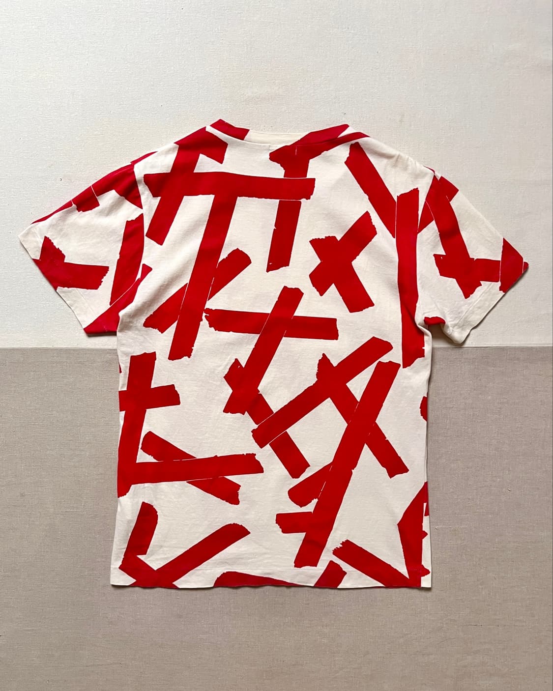 폴스미스 컬렉션 레드 브러쉬 프린트 티셔츠 paul smith 상품이미지2