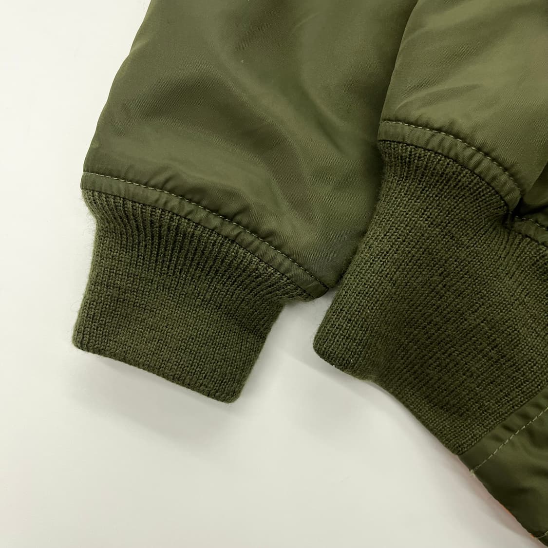 데님서플라이 카키 리버시블 밀리터리 크롭 봄버자켓 상품이미지4