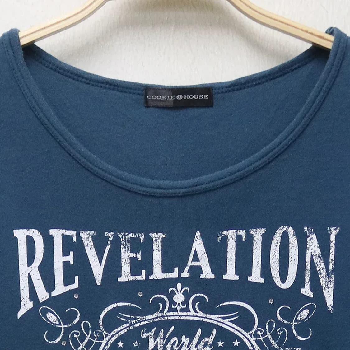 COOKIE HOUSE Y2K 레터링 긴팔 슬리브리스 64325 상품이미지3