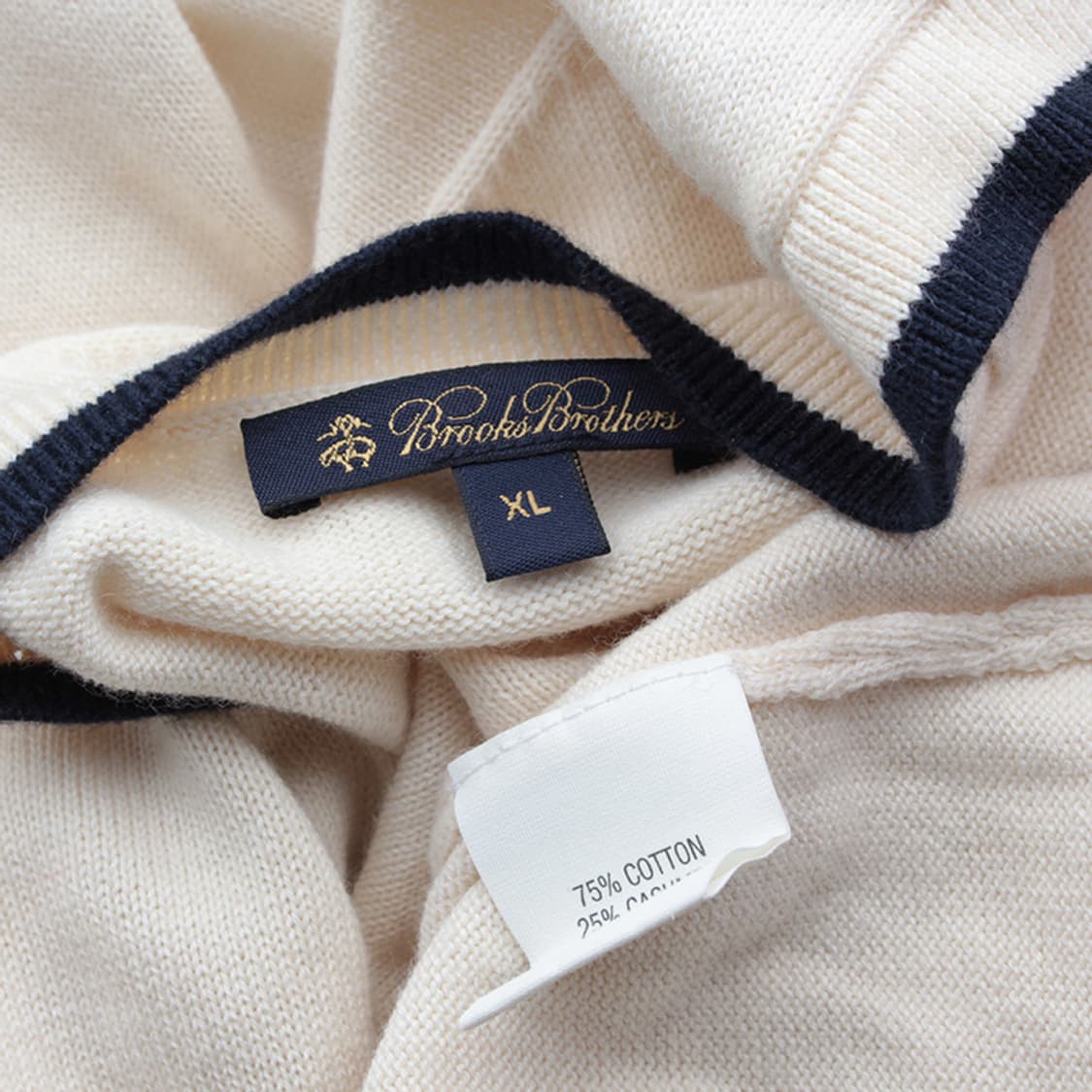 브룩스브라더스 V넥 아이보리 남성 니트 95 상품이미지3