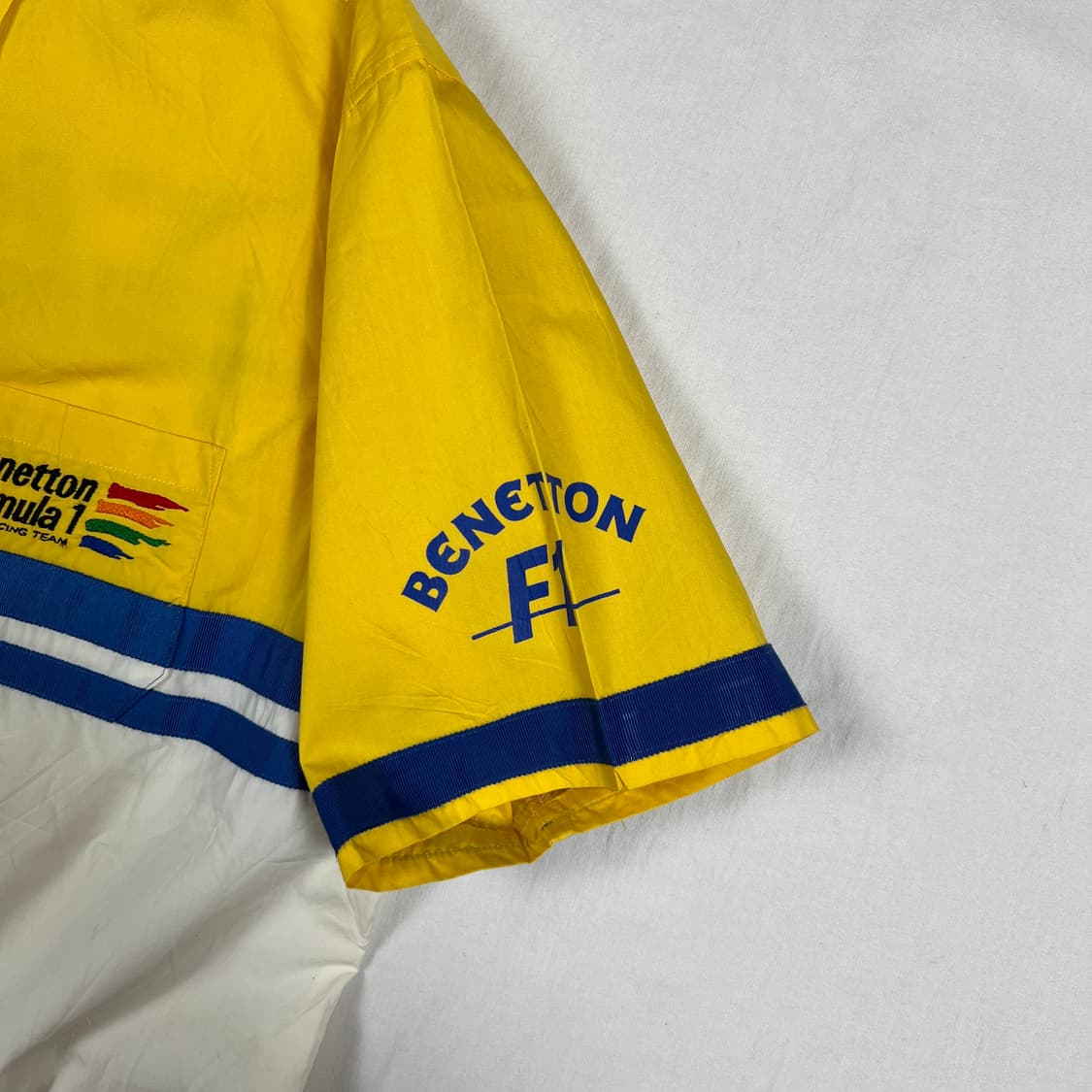 90‘s 베네통포뮬러1 benetton f1 빅로고 반팔 셔츠 남방 상품이미지3