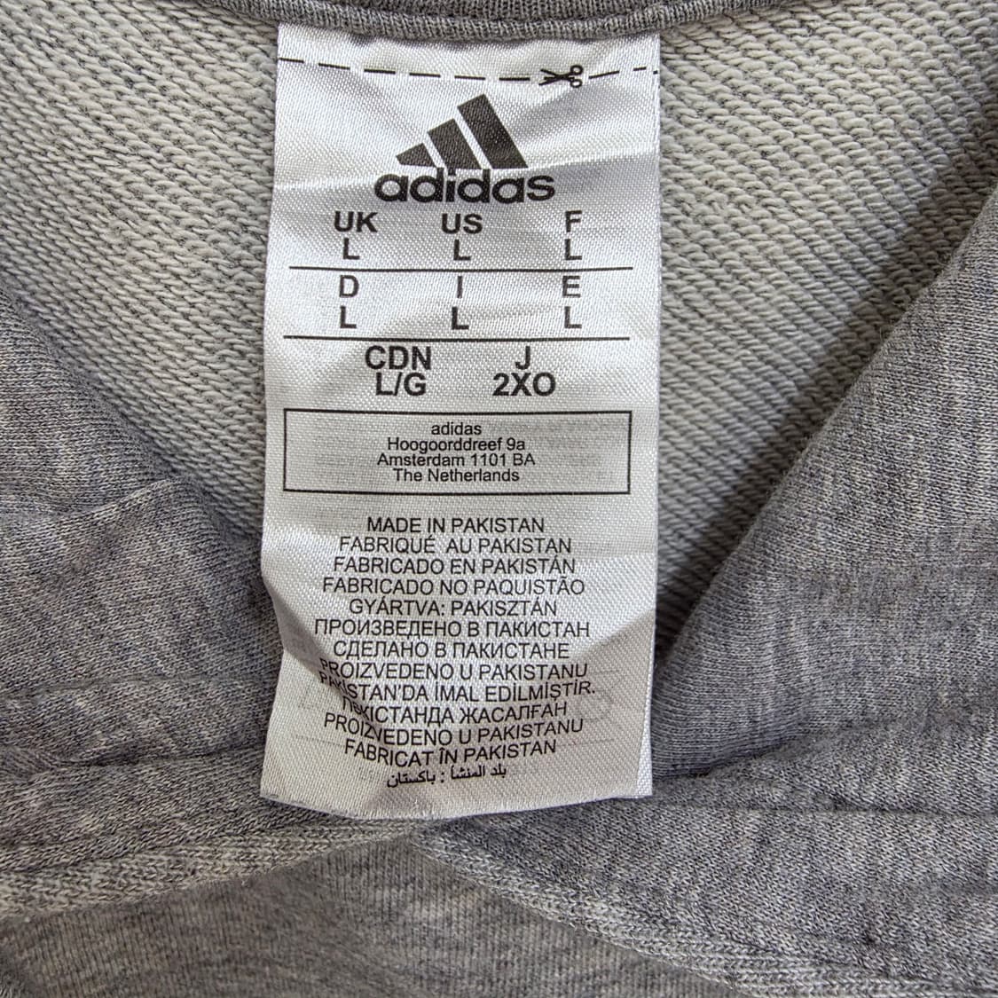 아디다스 로고 기모 후드티 상품이미지6