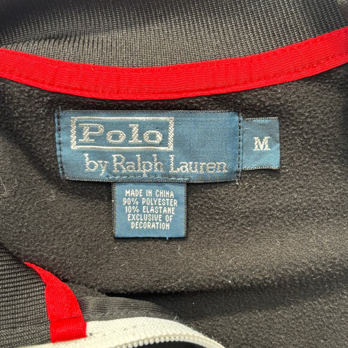 폴로 랄프로렌 화이트 빅 포니 블랙 트랙탑 져지 M 상품이미지7