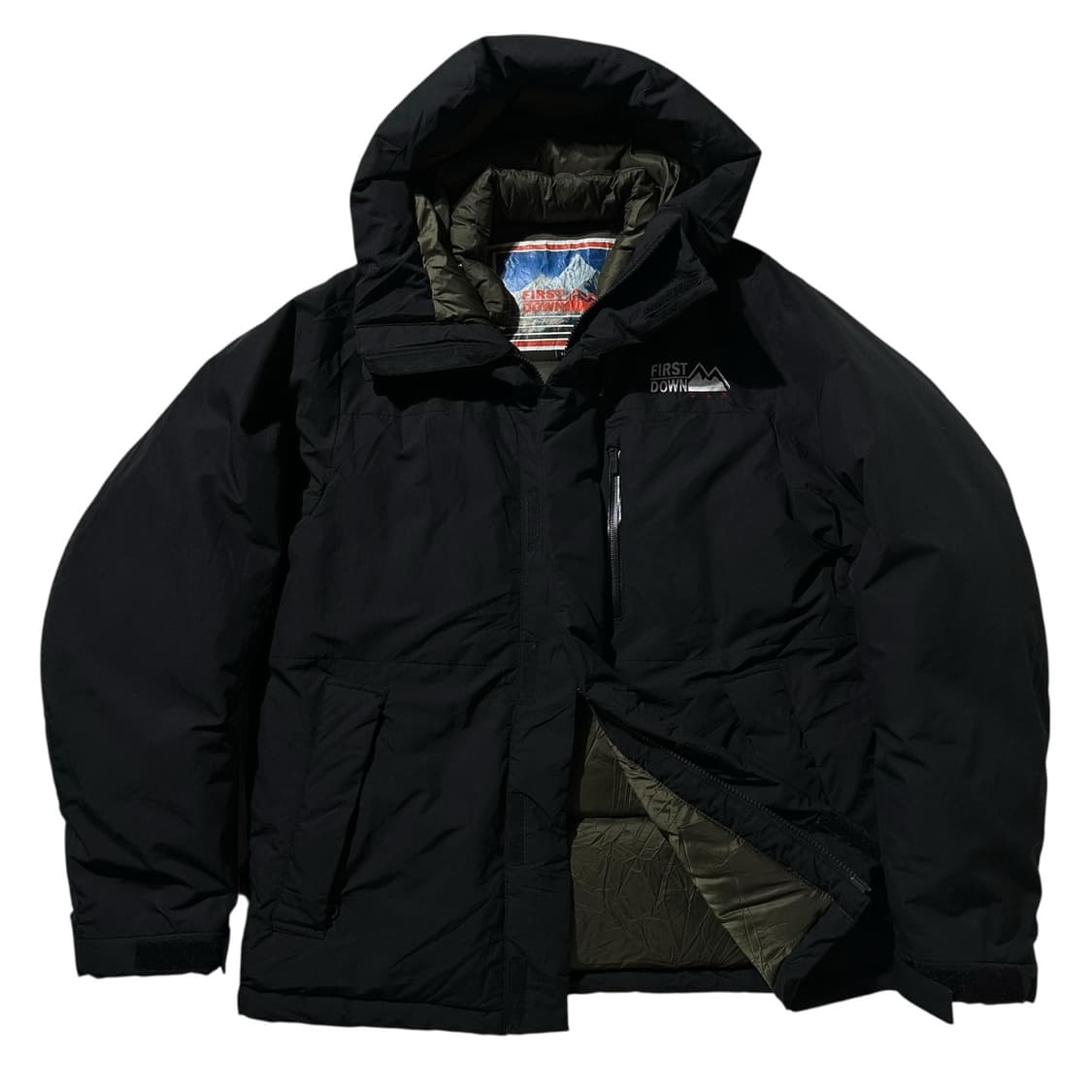 퍼스트다운 마우리 다운 패딩 파카 블랙 상품이미지3