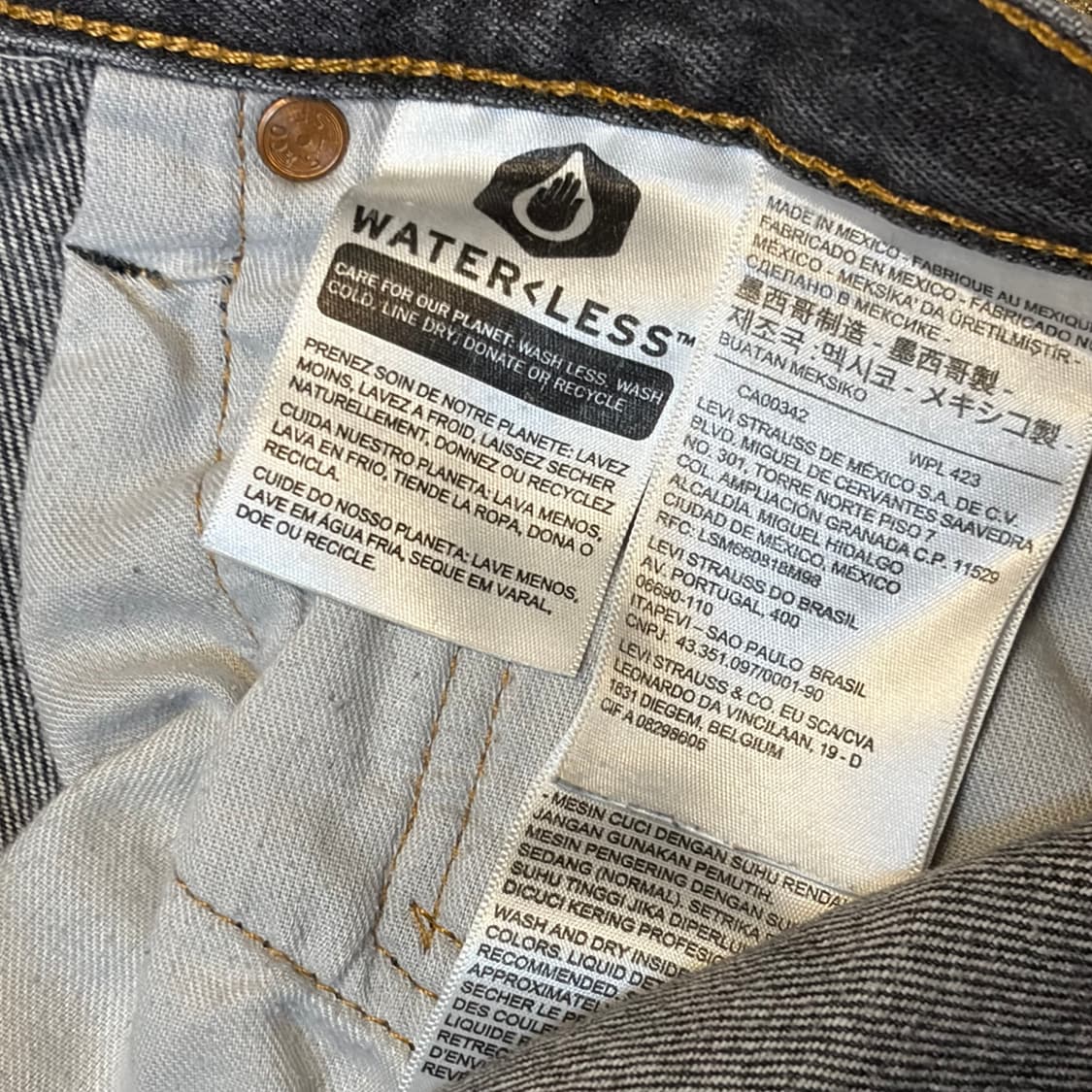 00s 미국 빈티지 리바이스 501 블랙진 청바지 상품이미지9