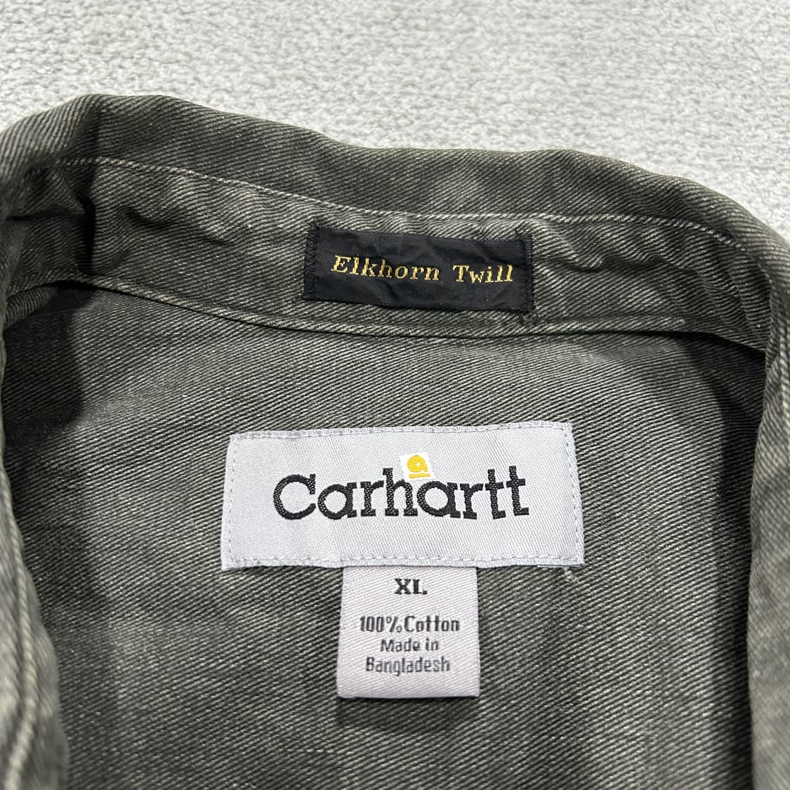 칼하트 Elkhorn Twill 워크 셔츠 블랙 XL 상품이미지2