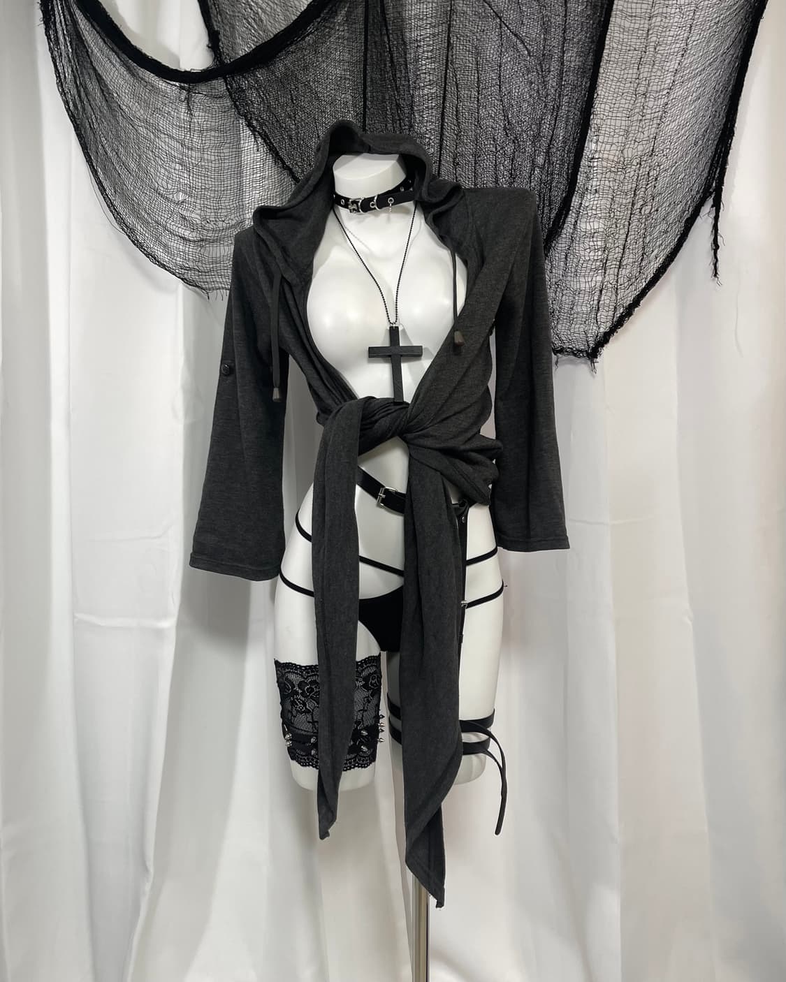 charcoal hood cardigan 상품이미지2