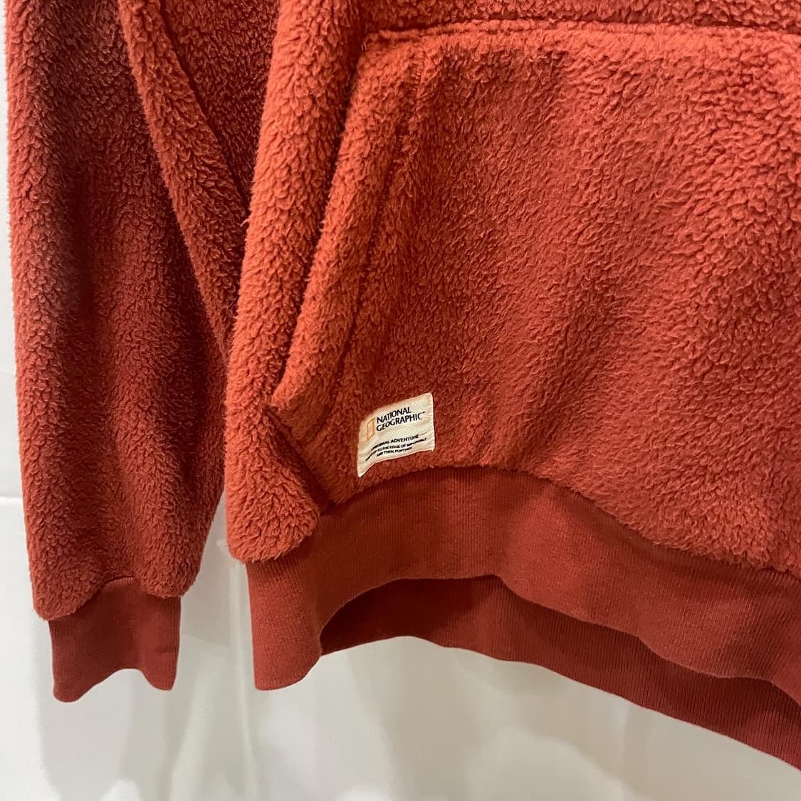 네셔널 지오 그래픽 양털 뽀글이 후드티 상품이미지4