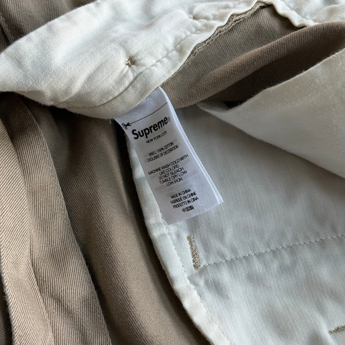 슈프림 핀업 치노 팬츠 베이지 상품이미지8
