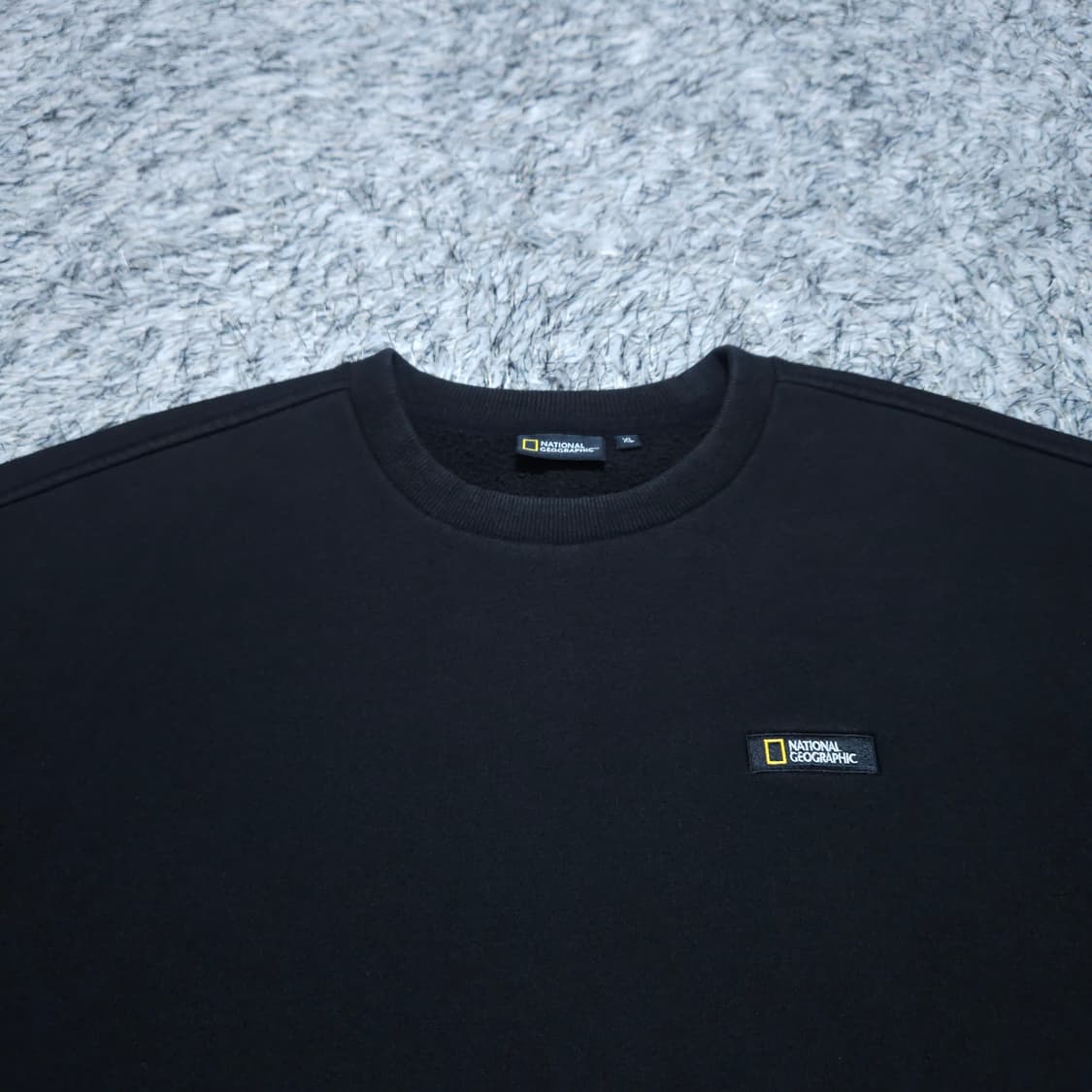 내셔널지오그래픽)105 남자 블랙 기모맨투맨티셔츠 / 왕눈이샵 상품이미지3