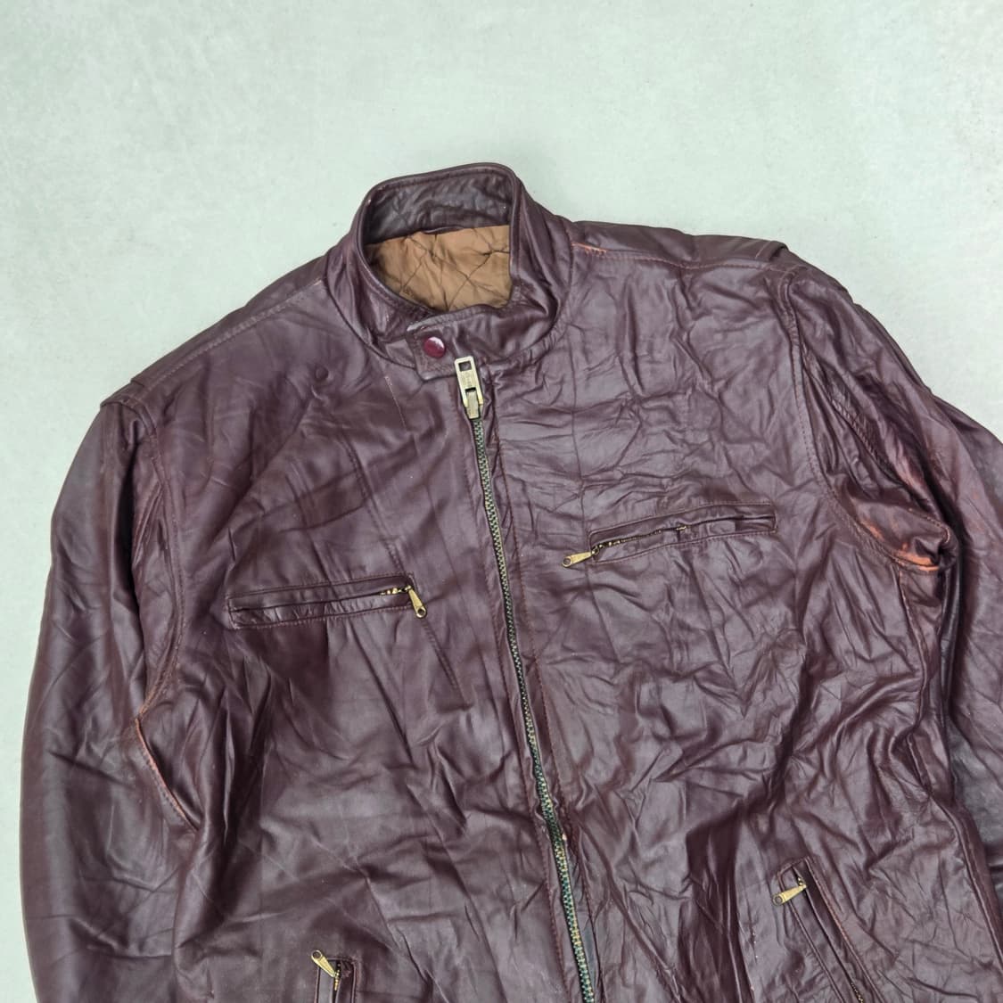 레드브라운 싱글라이더 레더자켓 s09183 상품이미지4