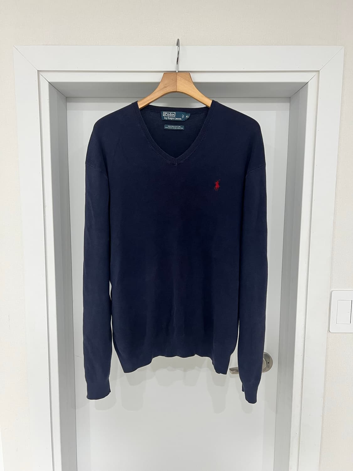 폴로 랄프로렌 빈티지 피마코튼 브이넥 니트 상품이미지2
