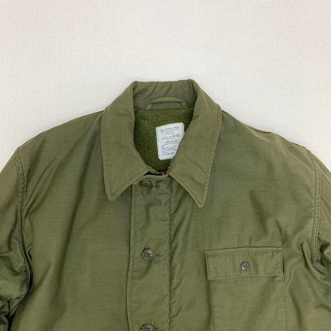 80s 오리지널 미해군 A-2 덱자켓(XL) 밀리터리 미군 상품이미지2