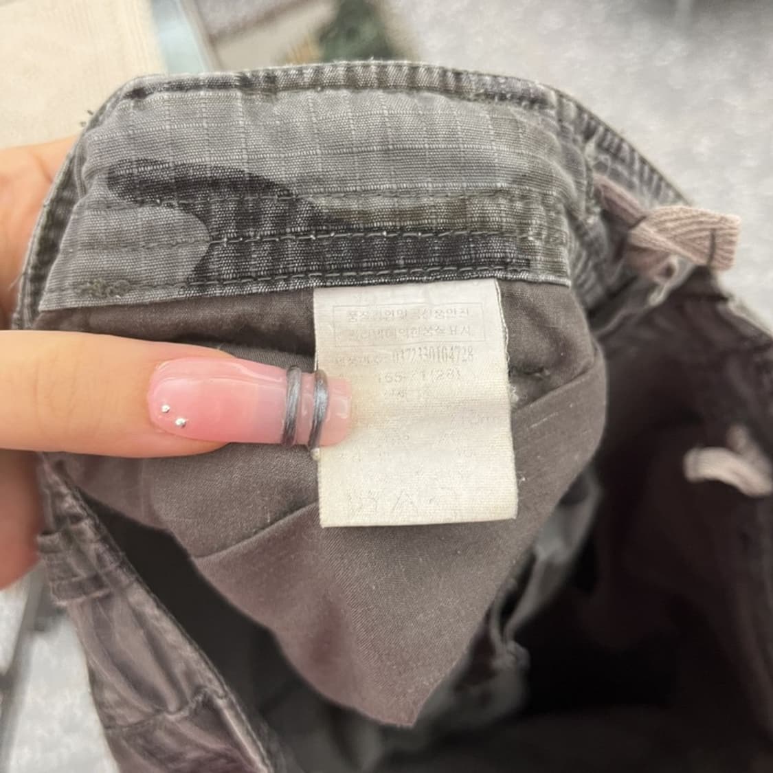 빈티지 밀리터리 사파리 카모플라주 카고 버뮤다팬츠 28인치 C12282 상품이미지6