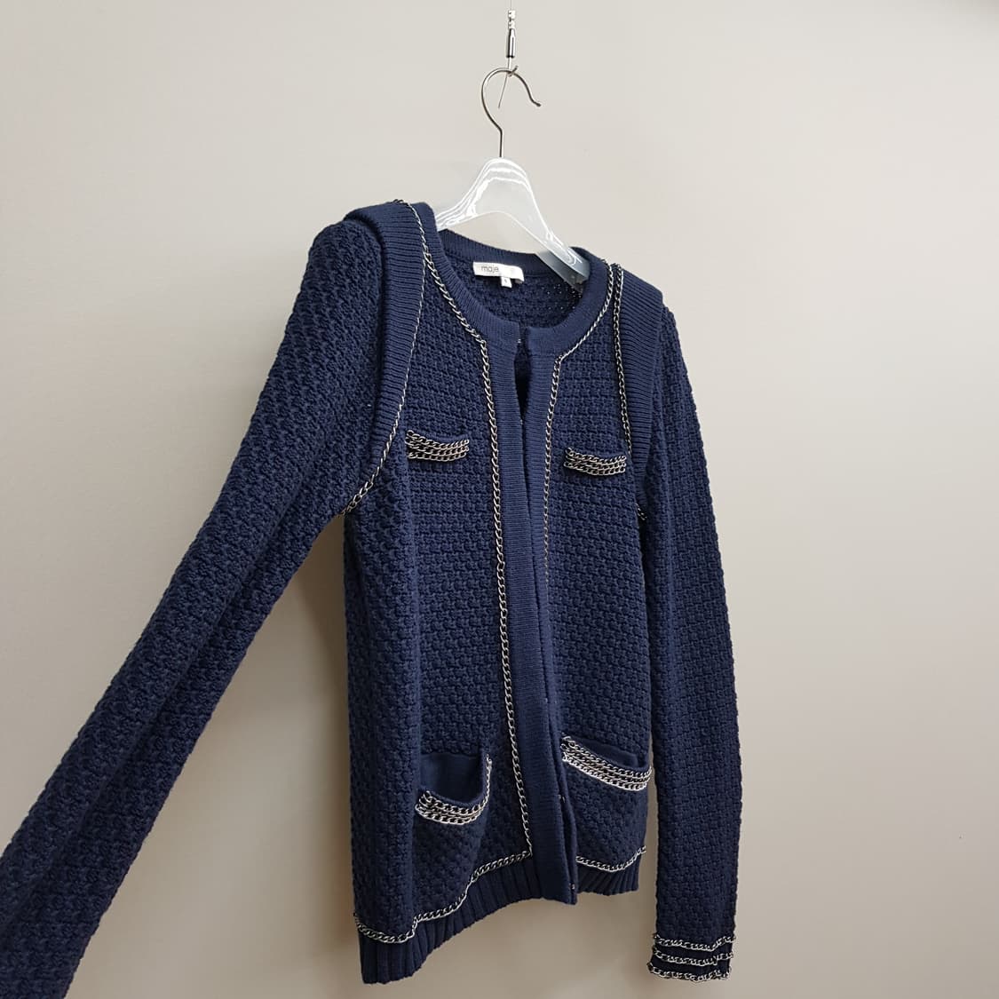 마쥬 MAJE  트위드 라인 니트 자켓  S사이즈 상품이미지3