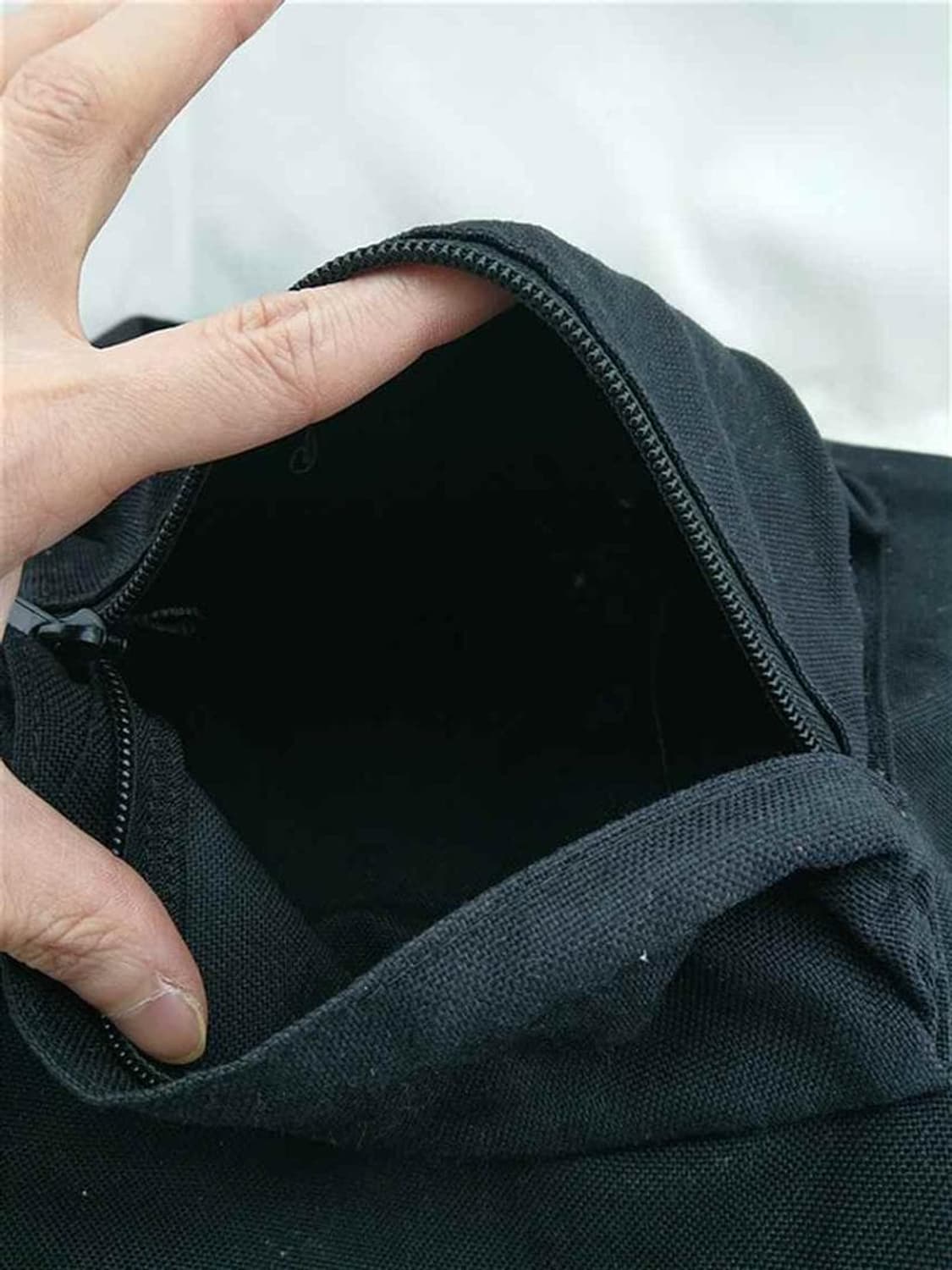 꼼데가르송 옴므 플러스 가죽 패치 데이팩 백팩 블랙 상품이미지5