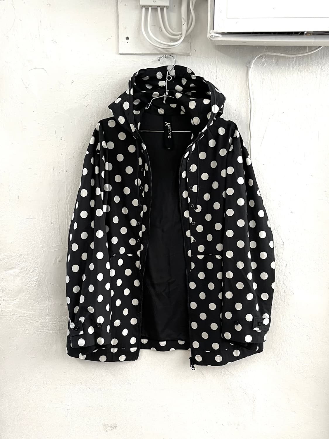 요지야마모토 GROUND Y 도트 후드 집업 상품이미지5