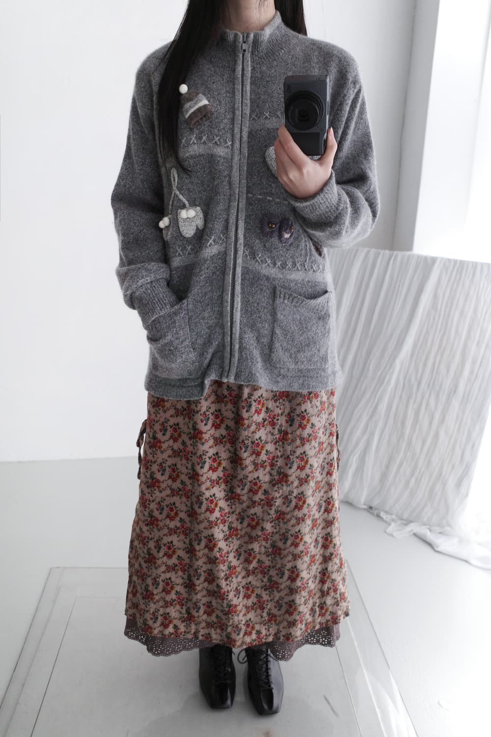 wool winter zip-up 상품이미지5