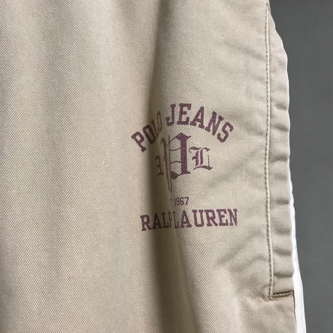 폴로 진스 밴딩 팬츠 베이지 M 상품이미지4