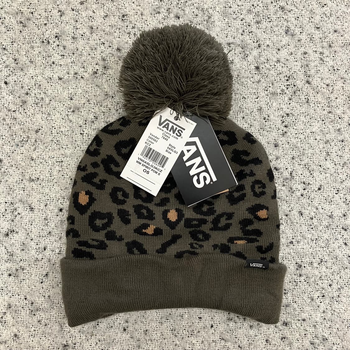 N149 반스 호피 폼폼 방울 비니 상품이미지1