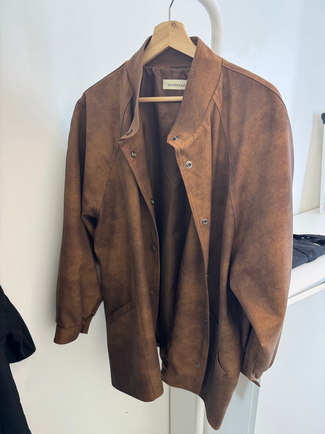 스무스무드 토바코 레더 자켓 1회착용 공홈품절 상품이미지2