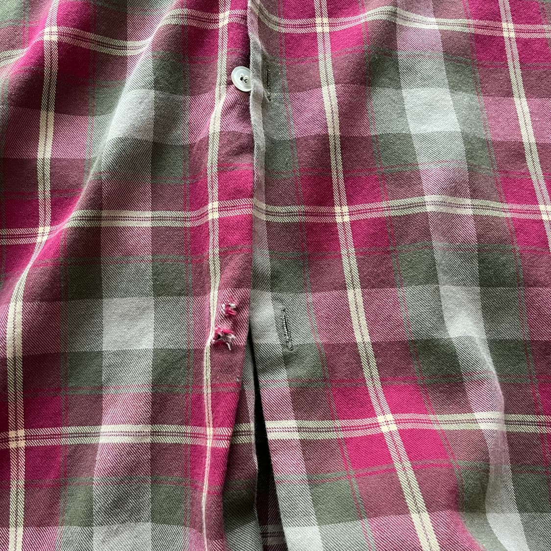 [L] 90s 빈티지 올드 스투시 체크 셔츠 상품이미지4