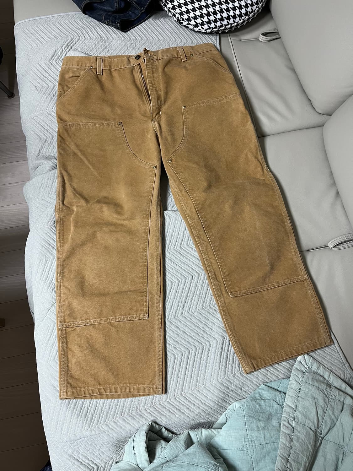 Made in usa 90s 칼하트 더블니 팬츠 팝니다 상품이미지1