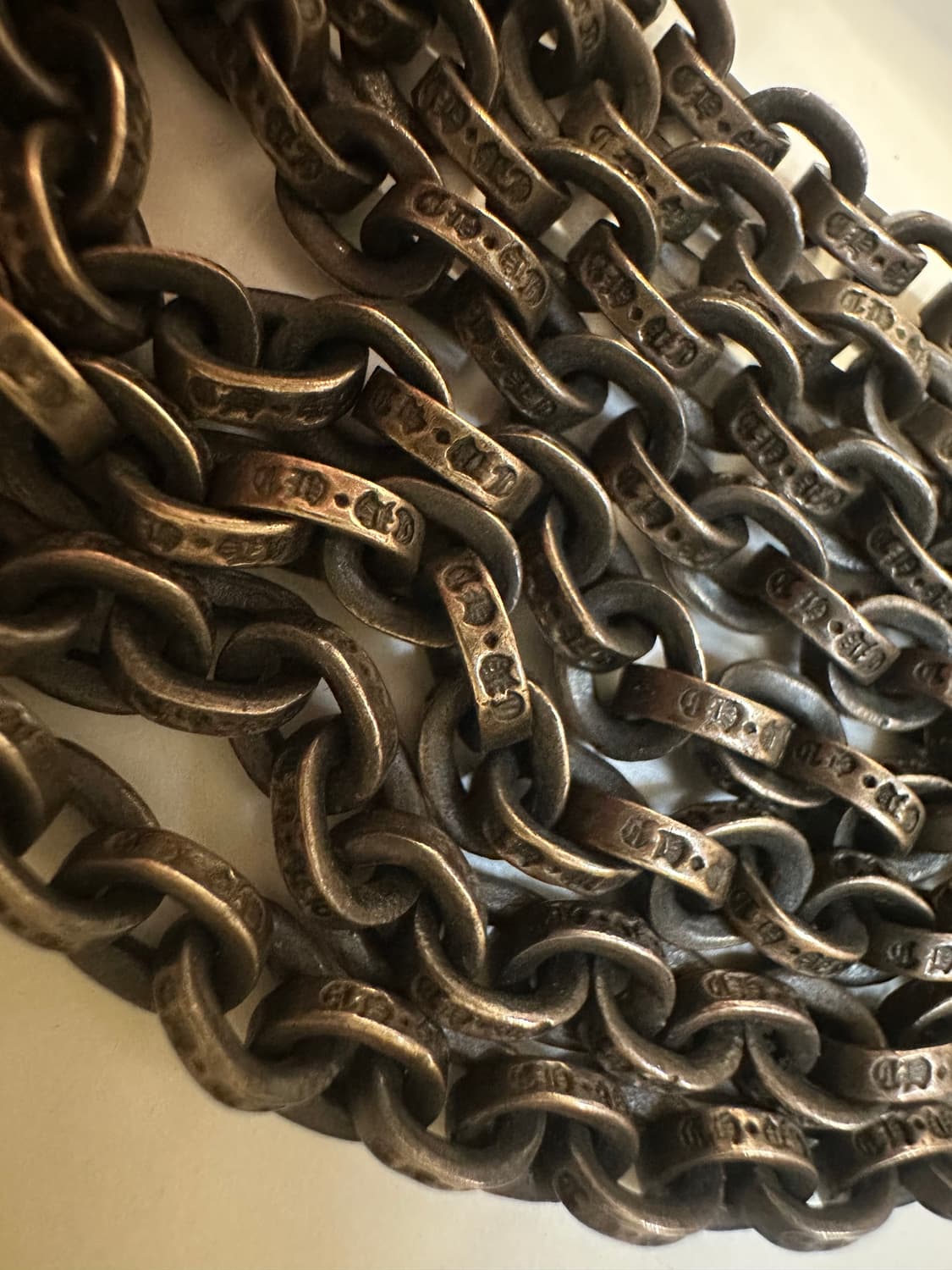 크롬하츠 실버 펜던트 페이퍼체인 30인치 일체형 상품이미지8