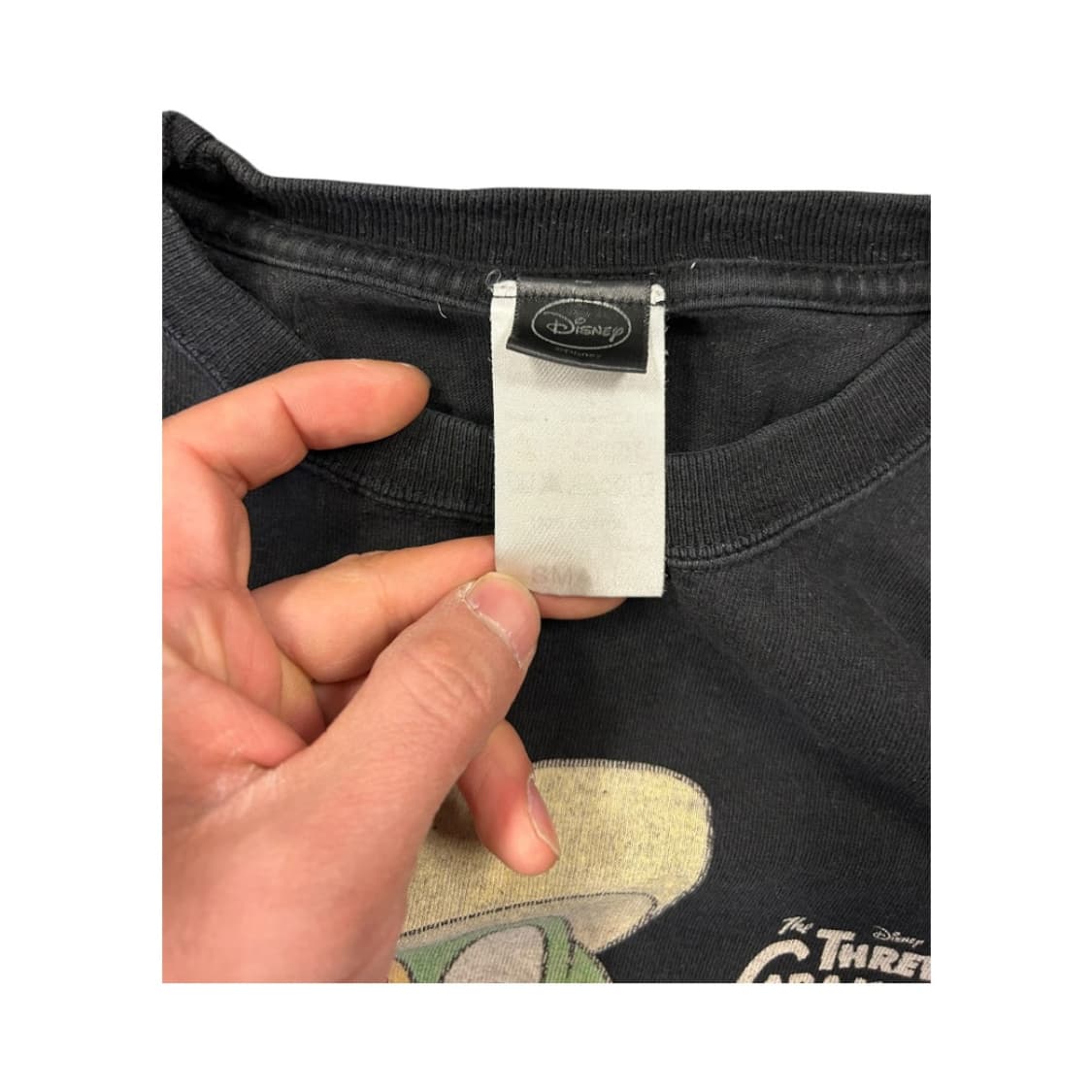 S) 디즈니 JPN 블랙 호세 카리오카 프린트 반팔티 T-107 상품이미지3