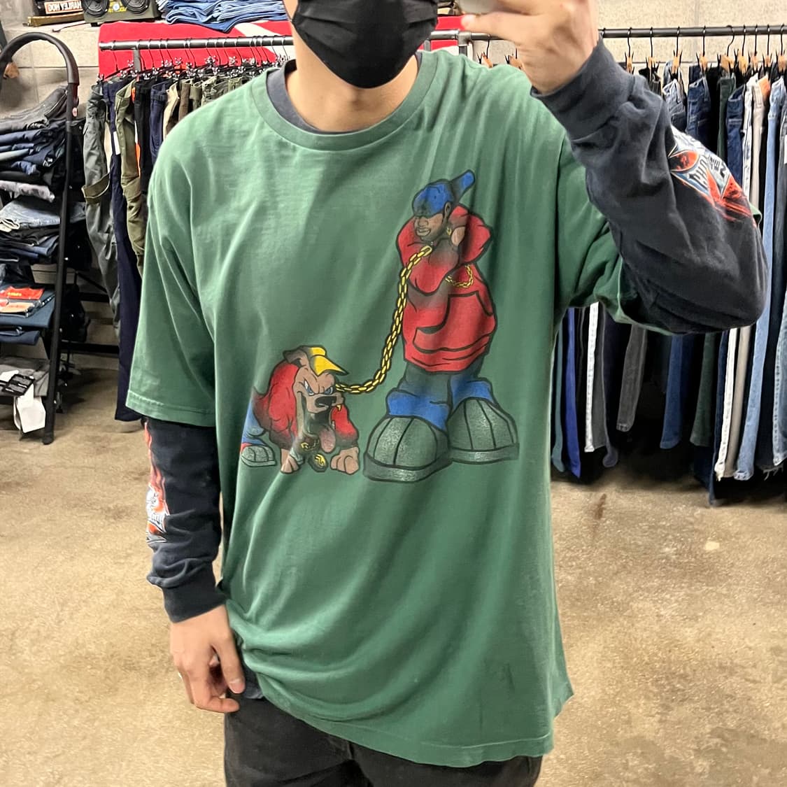 빈티지 힙합 그래픽 티셔츠 (110) 상품이미지6