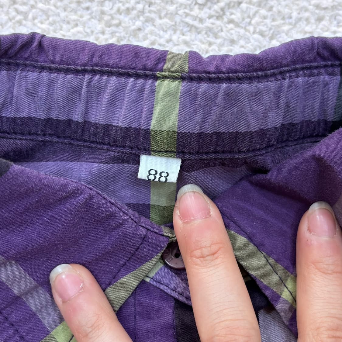 88 빈티지 체크 패턴 셔츠 0324E 상품이미지3