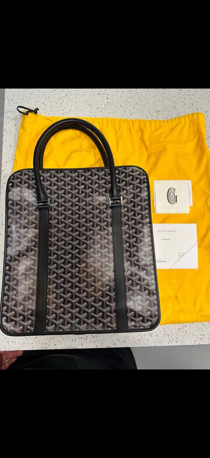 고야드 부르고뉴 토트백 (블랙) 상품이미지3