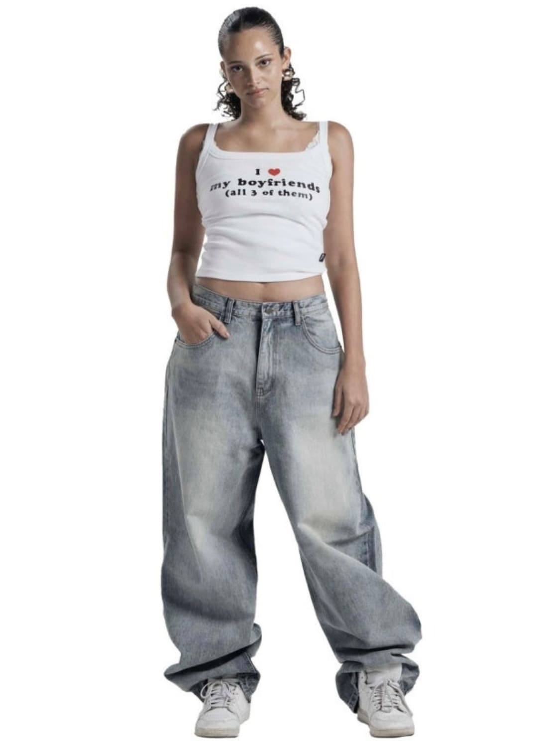 Tony wide denim in blue 상품이미지1