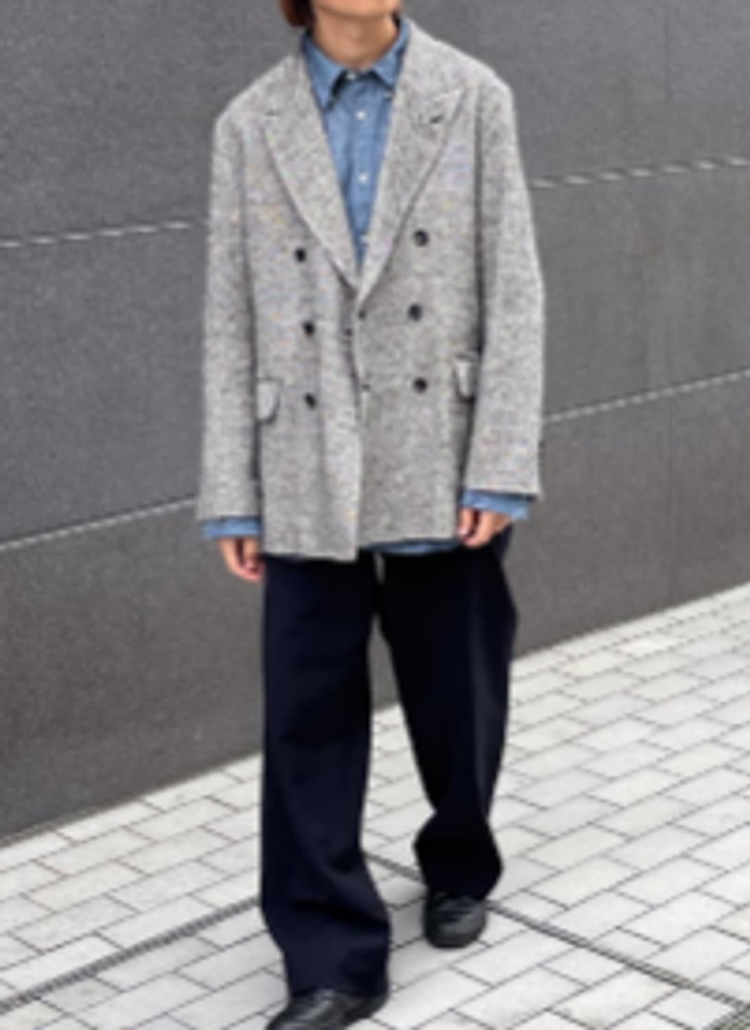 3) 블럼스 ROOTSTOCK 23AW 트위드 더블 자켓 블레이저 상품이미지6