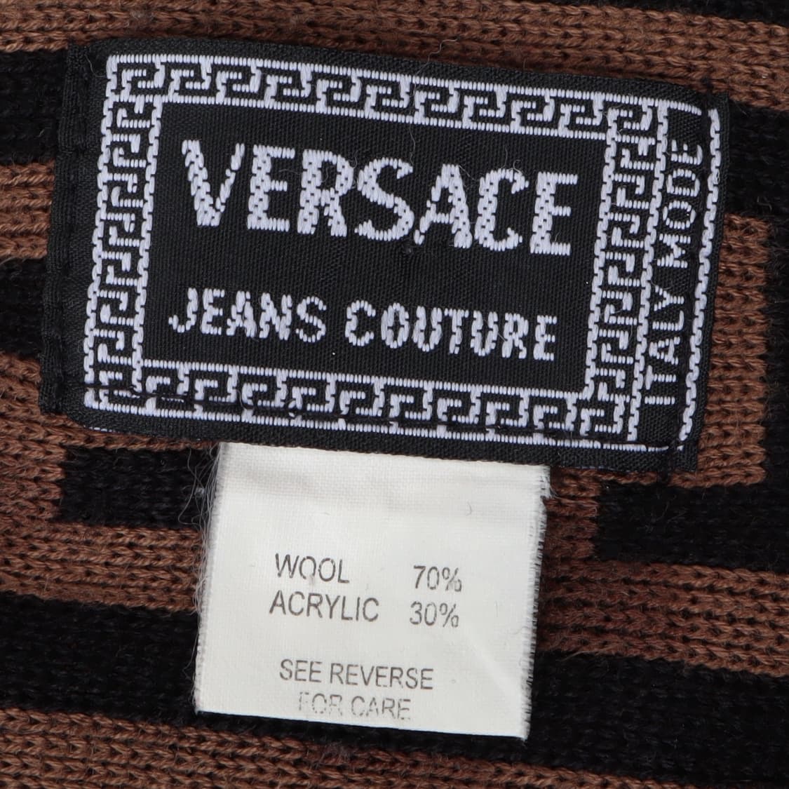 베르사체 진스 꾸뛰르 울 아크릴 머플러 상품이미지8