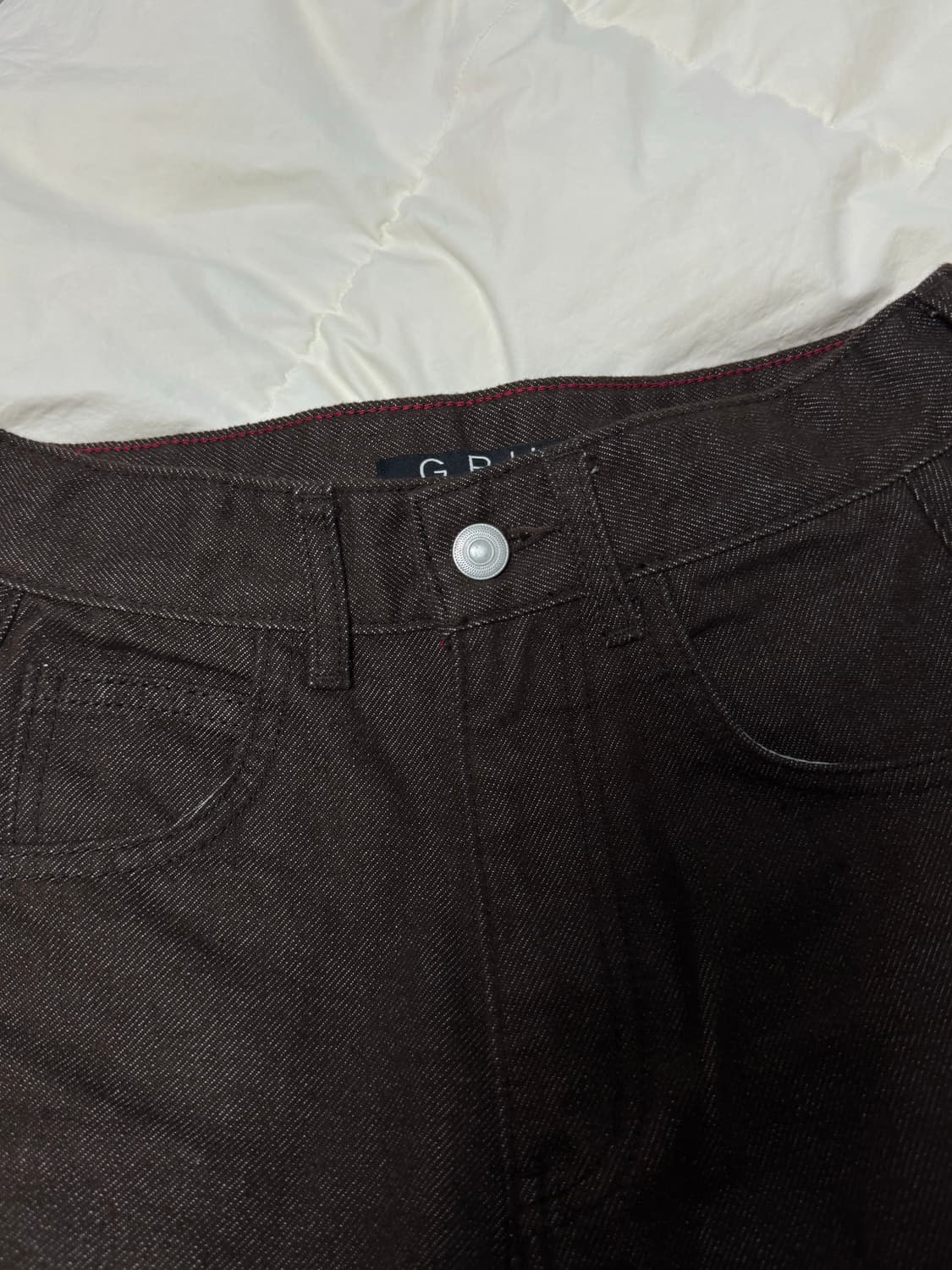 25FW CINCH-BACK DENIM / BROWN 상품이미지4