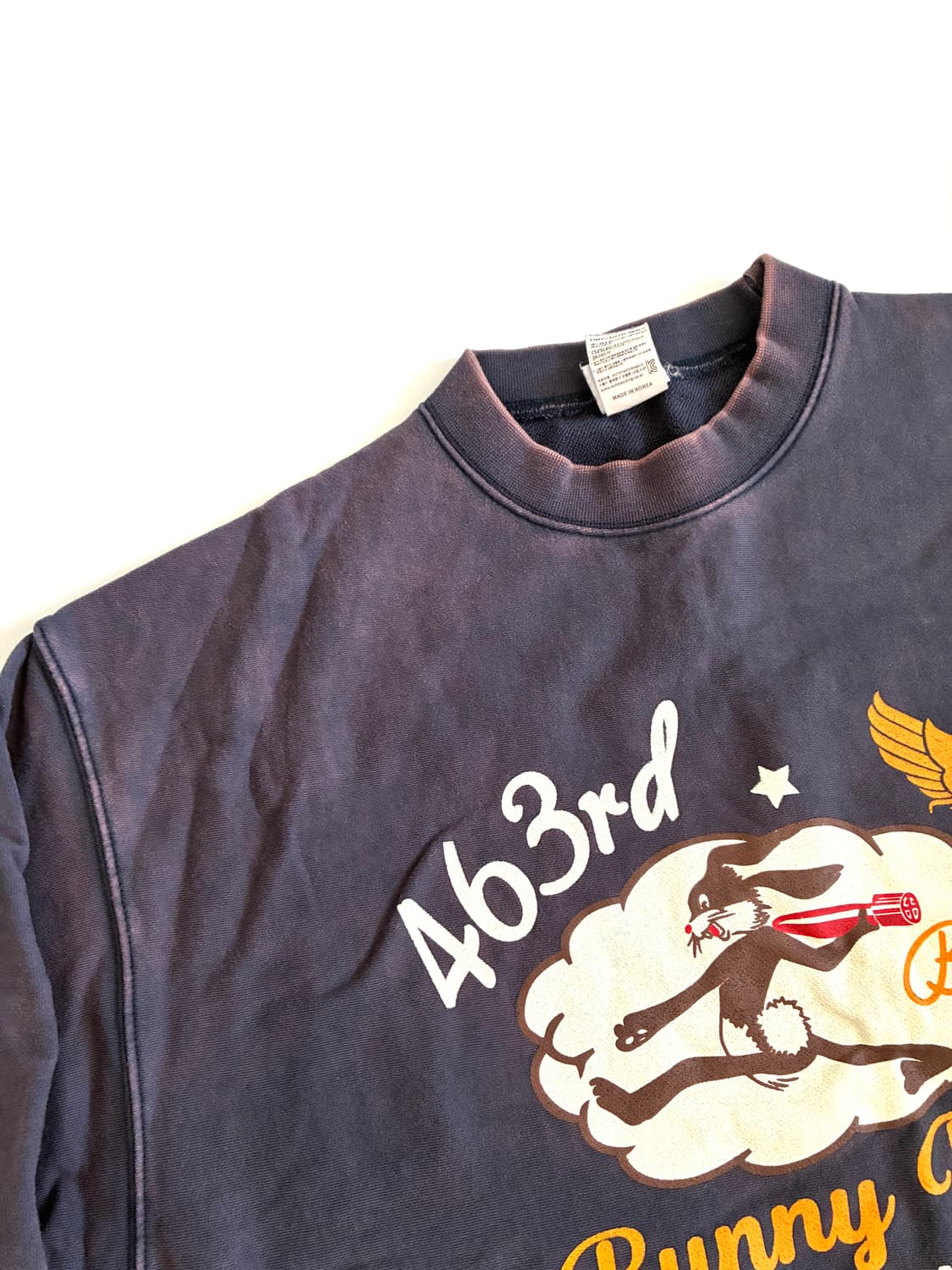 아웃스탠딩 밀리터리 맨투맨 네이비 상품이미지2