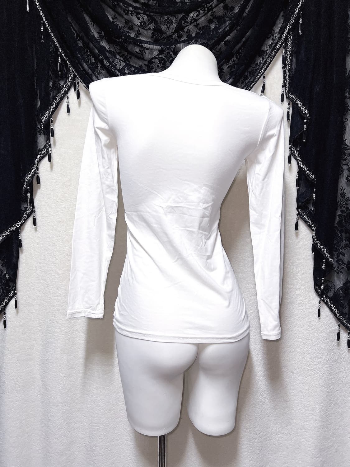 오네갸루 금장 은장 견장 롱슬리브 펑크 y2k 섹시 헤이세이 시부야 핀터 상품이미지8