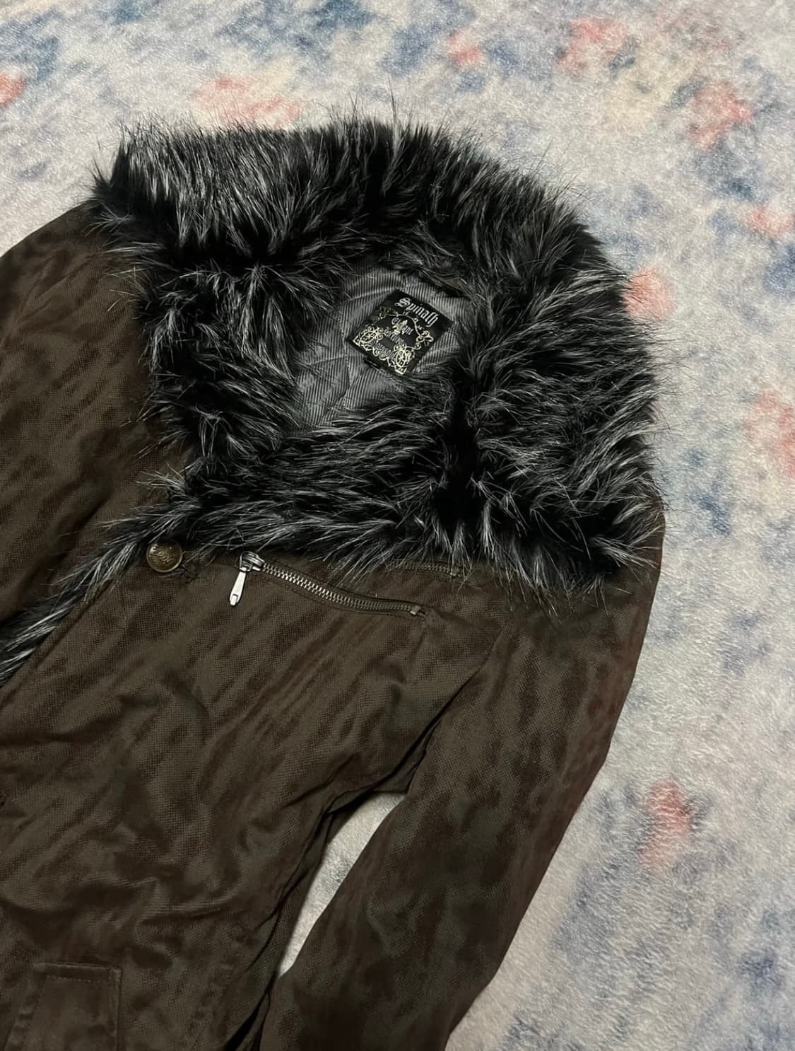 Spinash 00s archive leopard trimming fur 상품이미지3