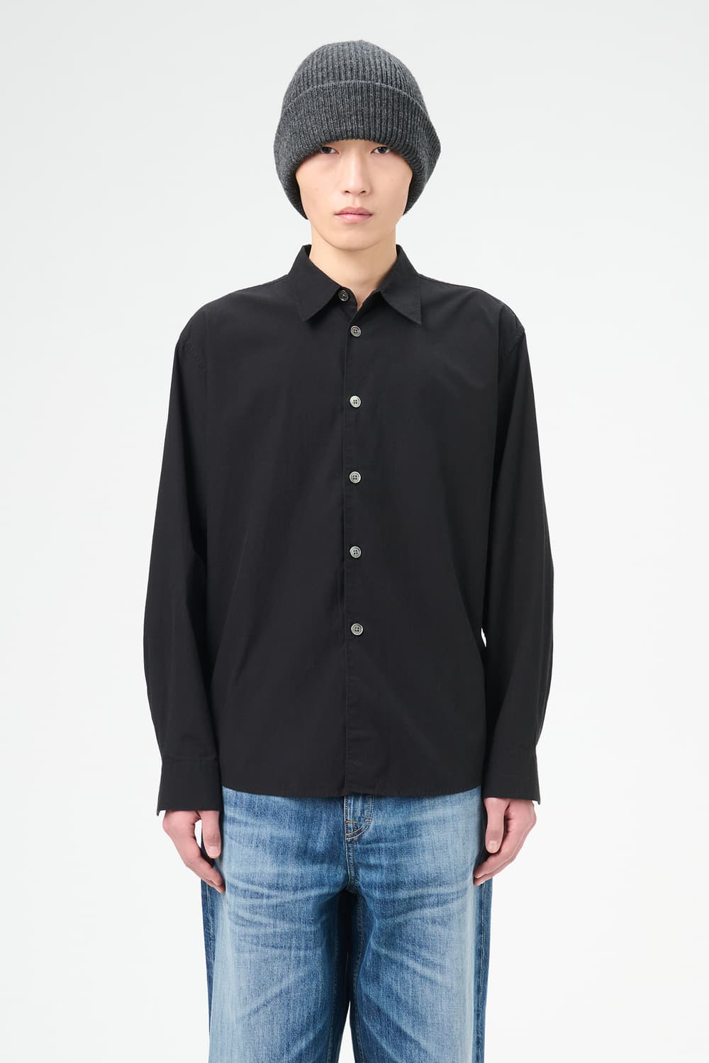 [46] 아워레가시 비욘드 포플린 셔츠 리퀴드 블랙 상품이미지2