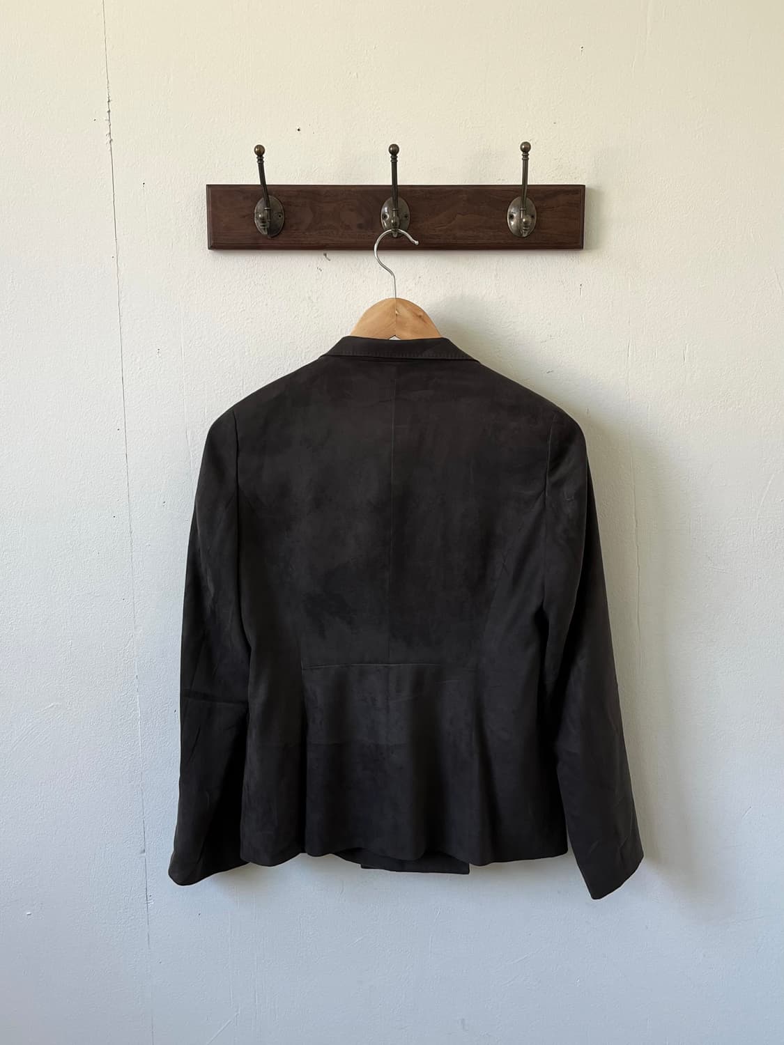 KIYOKO TAKASE 스웨이드 올리브 더블 자켓 상품이미지2