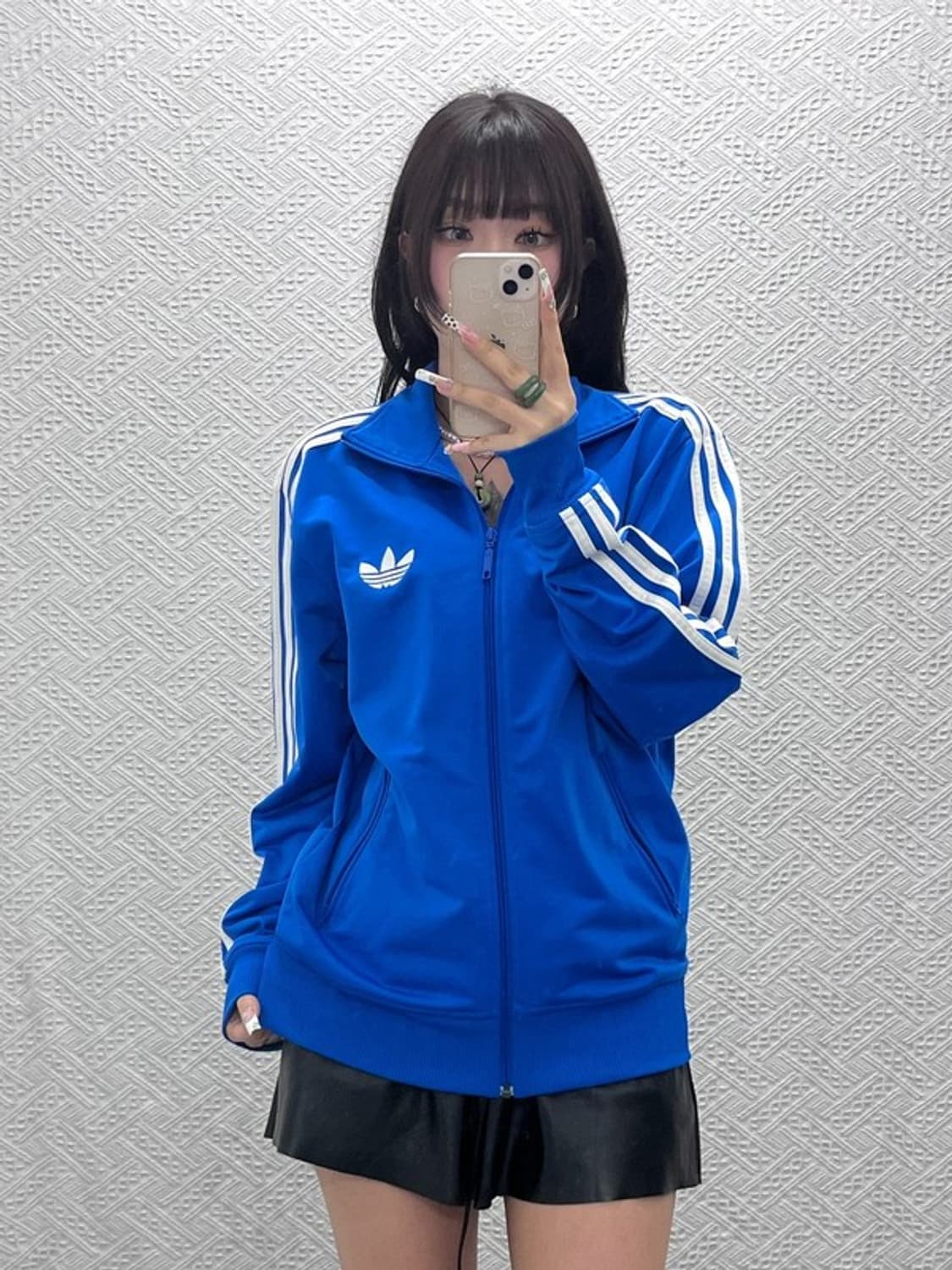 아디다스 파이어버드 빈티지 레트로 블루 져지 집업 100 C11171 상품이미지1