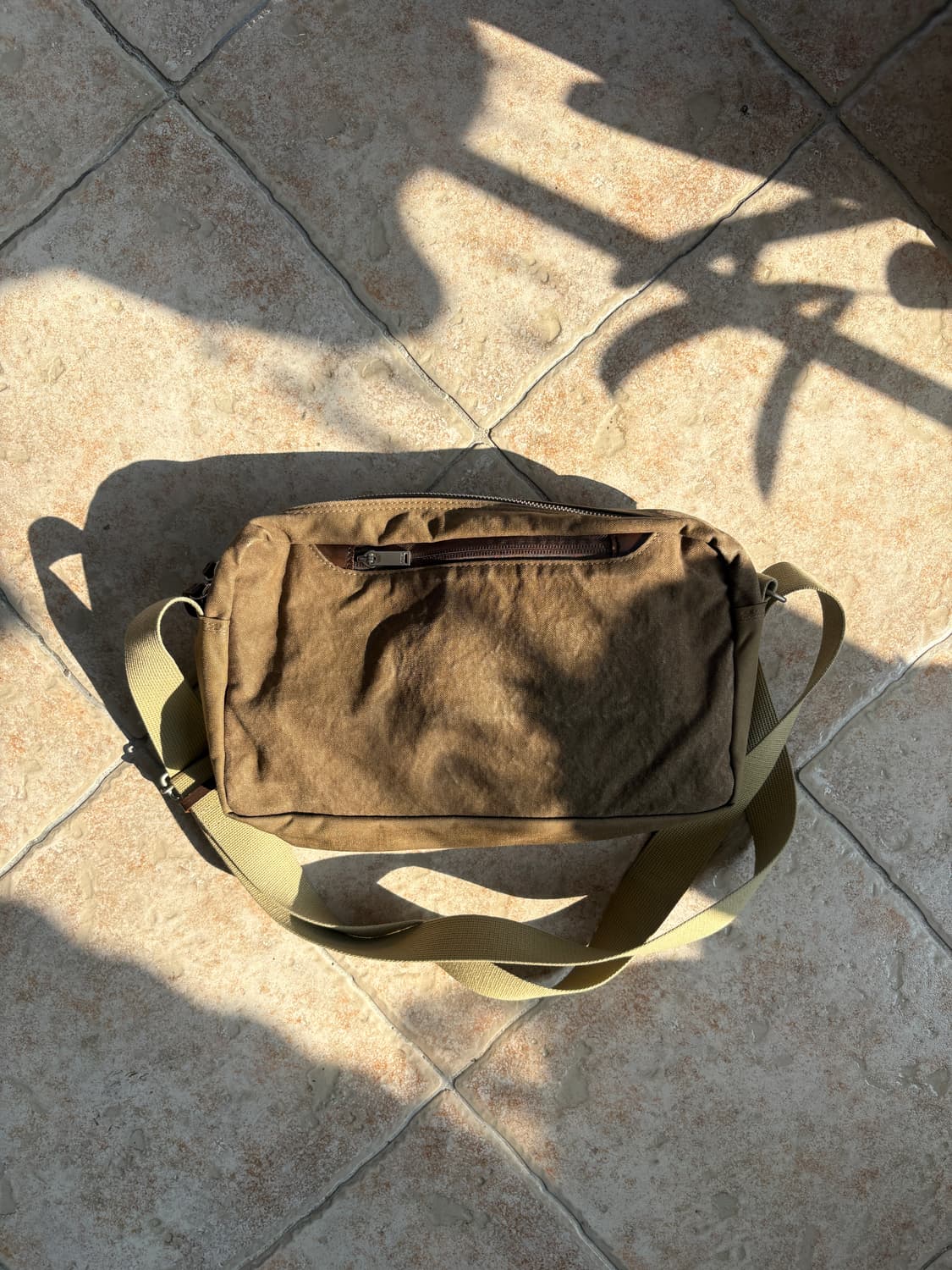 Porter beige canvas cross bag 상품이미지3