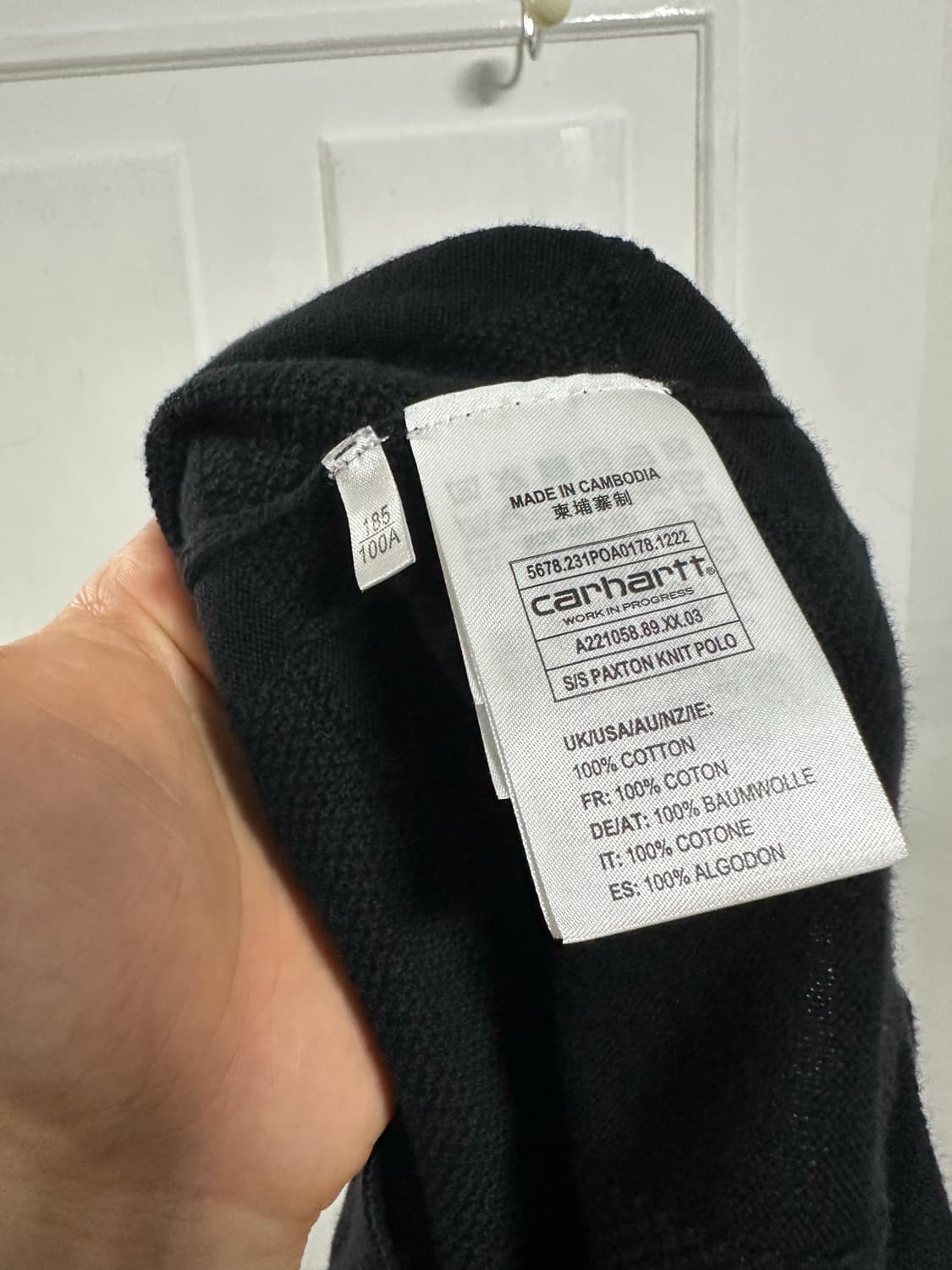 칼하트 WIP 팩스턴 니트 폴로 상품이미지4