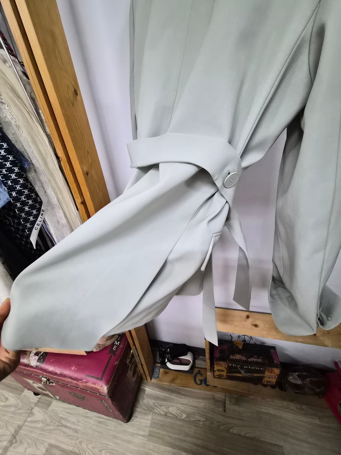 듀엘 세이지올리브 벨티드 자켓 상품이미지5